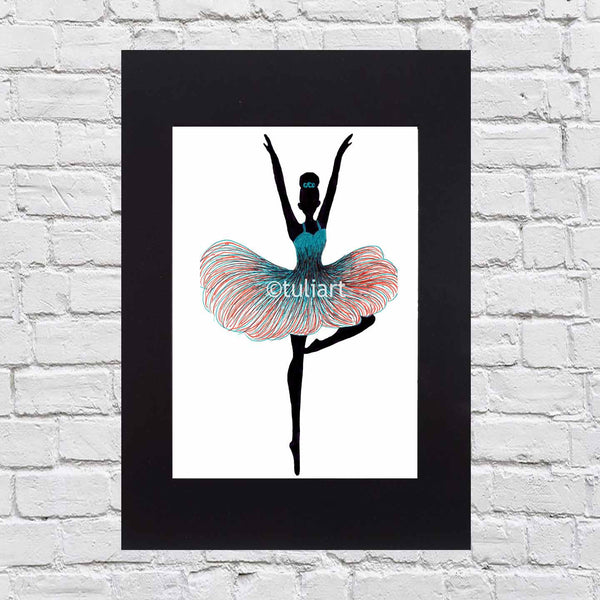 Ballerina Art Illustration - Janelle