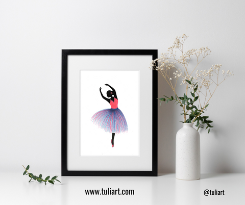 Ballerina Art Illustration - Anisa