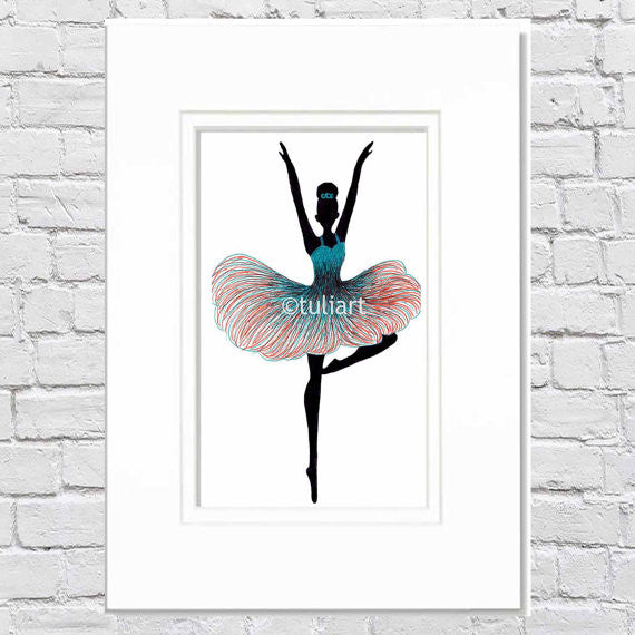 Ballerina Art Illustration - Janelle