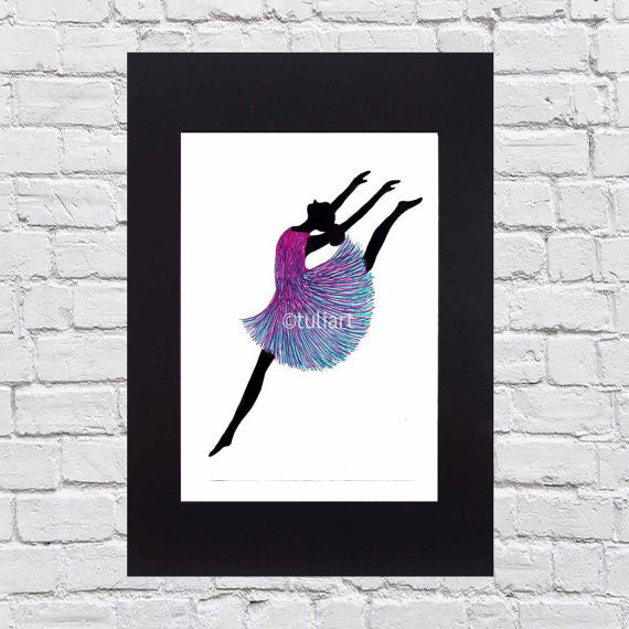 Ballerina Art Illustration - Joanne