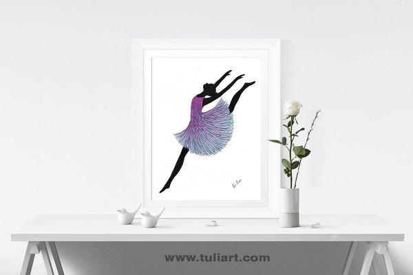 Ballerina Art Illustration - Joanne