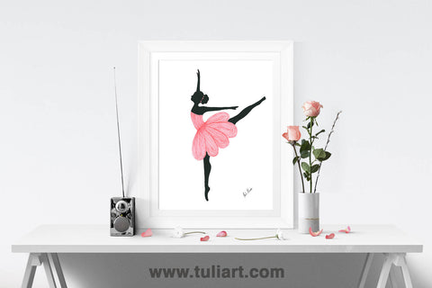 Ballerina Art Illustration - Sandra J